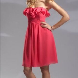 Pretty Maids Women's Short Chiffon Bridesmaid Dress Size 10 EUC